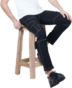 Fader Jogger Fit Men Black Jeans