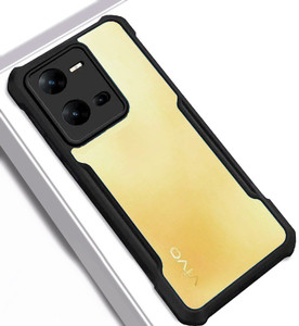 VAPRIF Back Cover for Vivo Y35, vivo Y35, Transparent Hybrid Hard