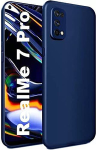 Coverskart Liquid Silicone Back Cover for Realme 7 Pro, Silky-Soft Touch Full Body Protection Shockproof Case