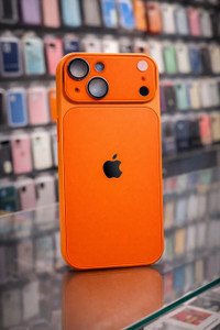 MANOJTRADERS Back Cover for IPHONE 15 PLUS Orange - Image 1