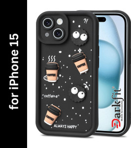 DARKFIT Back Cover for Apple iPhone 15 , 3D Coffee Design Case