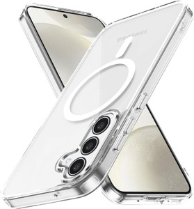 CASEVIBE Back Cover for Samsung Galaxy S24 Transparent Magsafe Mobile Back Cover