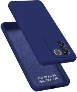 VAPRIF Back Cover for Vivo T2 Pro 5G, iQOO Z7 Pro 5G, Matte Rubberized Soft Silicone Protective Cloth Inside