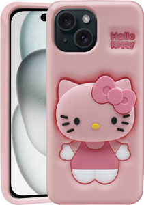 Asgeot Back Cover for Apple Iphone 15 Cute Hello Kitty Soft Case