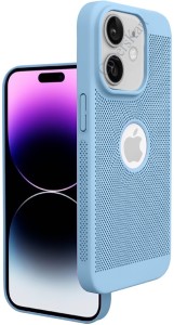 Coverskart Back Cover for Apple iPhone 12, Heat Dissipation Grid Honeycomb Mesh Shell PC Case