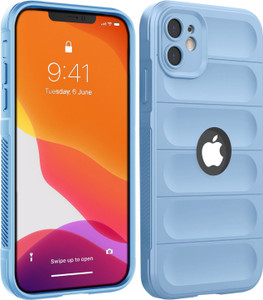 MobiLooks Back Cover for Apple iPhone 12, Hybird Armor Airbag Anti Shock Camera Protection Silicone