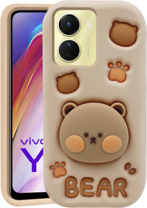 Asgeot Back Cover for Vivo Y16 4G Cute Funny Bear Case with Bear