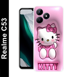 itrusto Back Cover for Realme C53/ RMX3762 Cute Kitty Printed