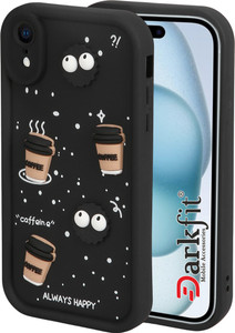 DARKFIT Back Cover for Apple iPhone XR, 3D Coffee Design Case