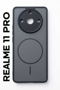 ARSAH Back Cover for Realme 11 Pro Black - Image 1
