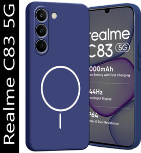 Forego Back Cover for Realme C83 5G (Blue, Flexible, Silicon) - Image 1