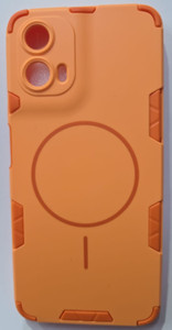 KrKis Back Cover for Motorola Moto G34 5G (Orange, Shock Proof) - Image 1