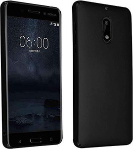 zaperhub Back Cover for Nokia 6 (Black, Silicon) - Image 1