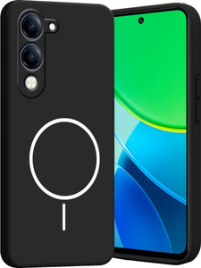 Ascensify Back Cover for vivo Y19s 5G Soft Silicone, Flexible, Slim Case with Printed Ring Design