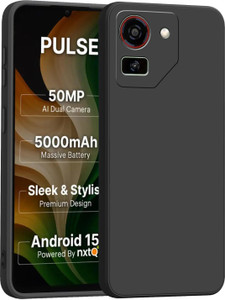 techaspire Back Cover for Ai+Pulse (Black, Dual Protection, Silicon, - Image 1