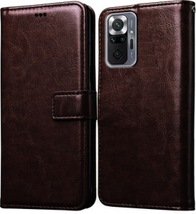 Casotec Flip Cover for Mi Redmi Note 10 Pro, Mi Note 10 Pro Max