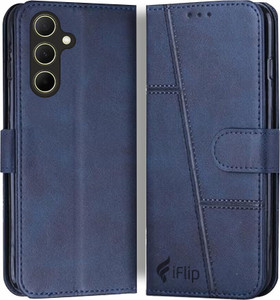 iFlip Flip Cover for Samsung Galaxy M16 5G, Card Pockets Wallet & Stand, Wallet Style Flip Back Case Cover