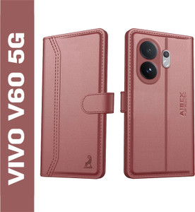AIBEX Flip Cover for Vivo T4 Pro 5G / Vivo V60 5G| Premium Leather Finish | Magnetic Closure |Kickstand Feature