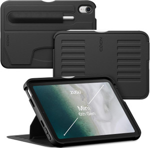 ZUGU Flip Cover for iPad Mini 7 (A17 Pro, 2024) / iPad Mini 6 (6th Gen, 2021), Convenient Magnetic Stand