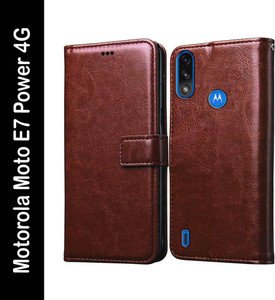 Casotec Flip Cover for Motorola Moto E7 Power