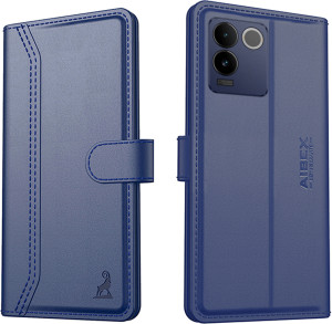 AIBEX Flip Cover for Vivo T2 Pro 5G / IQOO Z7 Pro 5G| Premium Leather Finish | Magnetic Closure | Kickstand