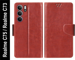 SBMS Flip Cover for Realme C75 5G / Realme C73 5G Back Cover Case with Magnatic Closure