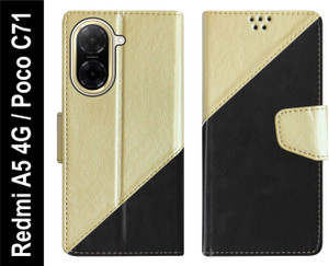 SBMS Flip Cover for Redmi A5 4G / Poco C71 Back Cover Case with Magnatic Closure