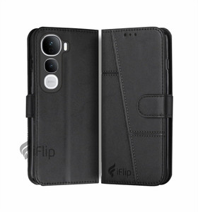 iFlip Flip Cover for Vivo Y400 PRO, Card Pockets Wallet & Stand