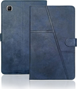 SUPER-ME Flip Cover for Samsung Galaxy Tab A7 Lite Heavy Magnet Scratch-Free Vegan Leather 3 Pockets