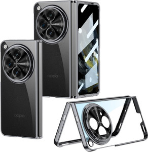 Midkart Front & Back Case for OnePlus Open with Front Glass Case Electroplated Anti-Yellowing Camera Protection Cover