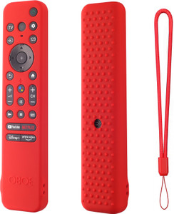 Oboe Front & Back Case for Sony Smart Tv 2022 Voice Remote RMF-TX 800U RMF-TX 900U Silicone Remote Cover with Lanyard