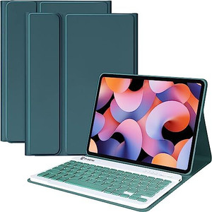 Proelite BacklitKeyboardMiPad6DGreen Bluetooth Standard Tablet Keyboard Compatible with Desktop, Laptop, Mac Easy to Use,Plug and Play,Quick, Comfy Durable body