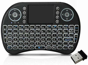 slowside Mini Wireless Keyboard with touchpad without backlit Gaming Qwerty Handheld Keyboard Wireless Thumb-size Gaming Keyboard Compatible with Desktop, Laptop, Mac