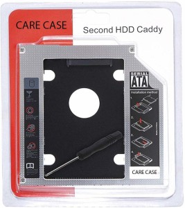 WEFLY Bay 2nd Hard Drive Caddy, 9.5 mm CD/DVD Drive Slot for SSD and HDD External DVD Writer