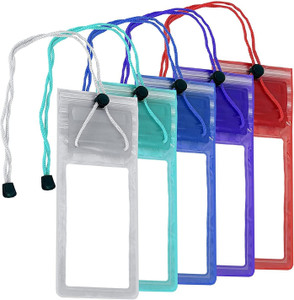 FABEKEE Pouch for mobile water bag Waterproof Pouch Transparent Pack of 5