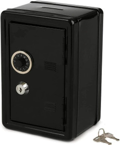 AORDEY Mini Locker Small Safe Storage Box Piggy Bank with Combination ...