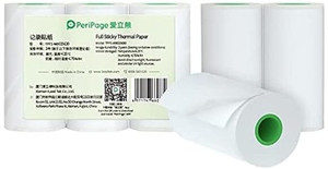 PeriPeri PeriPage (2inch) 2 Yr Full Sticky Thermal Paper (Self-Adhesive) 3 Rolls Thermal Cash Register Paper