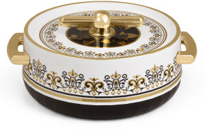 सेलवेल Elegance Royal Coral Black 1200 ML Casserole थर्मोवेयर कैसरोल