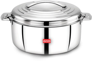 अवियास Platina Premium Stainless Steel Insulated Serving Roti casserole सर्व कैसरोल