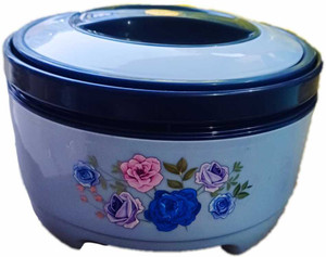 ब्लाल Delta Big Plastic Inner Stainless Steel Casserole, 2 Litres,Blue थर्मोवेयर कैसरोल