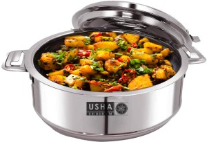 Usha Shriram 2L Insulated Hot Box Steel Casserole With Lid Roti Box Thermoware Casserole