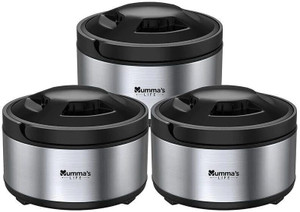 Mumma's LIFE Stainless Steel Pack of 3 Thermoware Casserole Set