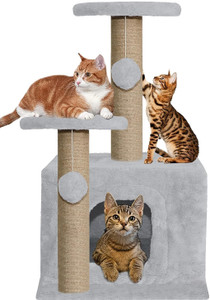 WUDYHUB Premium Cat Tree Tower with Condo Free Standing Cat Tree