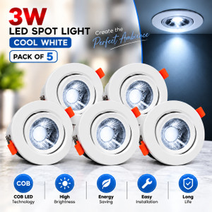 HBX LED (3W) Spot Light | Down Light | COB Light | Elegant ABS Body ...