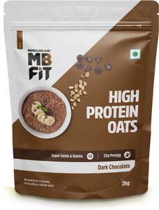 MUSCLEBLAZE High Protein Oats, Dark Chocolate, 1 kg - Image 6
