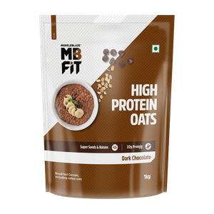 MUSCLEBLAZE High Protein Oats, Dark Chocolate, 1 kg - Image 6