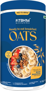 Pro-To-Grow Fitbhim Oats(Ready to Eat Breakfast) Complete Family Nutrition|Child,Adult Jar