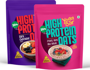 Yogabar 26g High Protein Oats Dark Chocolate - Image 6
