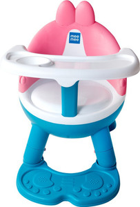 MeeMee 2 in 1 Foldable Booster Seat with Feeding Tray (Pink)