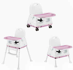 SYGA High Chair for Baby Kids, Safety Toddler Feeding Booster Seat Dining  Table Chair with Wheel Buy Baby Care Products in India